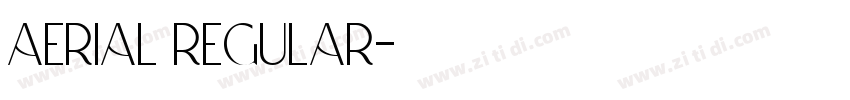 aerial regular字体转换